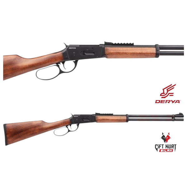 Derya MD-101 Siyah Ahşap Lever Action Yivsiz Av Tüfeği